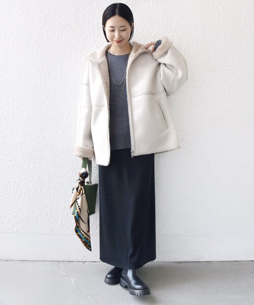 フェイク ムートン ジップ コート（ムートンコート）｜SHIPS（シップス