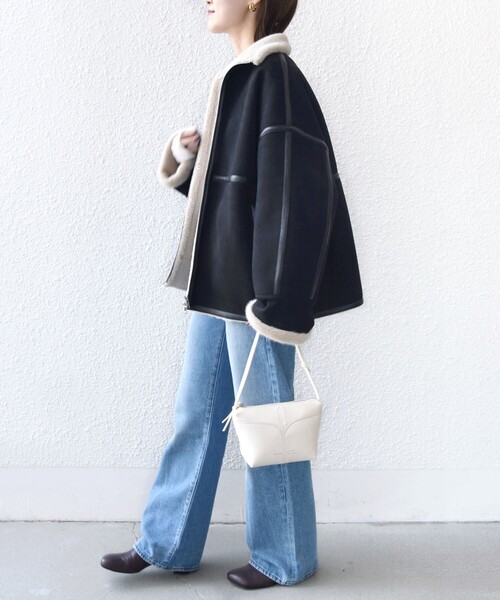 フェイク ムートン ジップ コート（ムートンコート）｜SHIPS（シップス