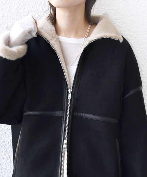 フェイク ムートン ジップ コート（ムートンコート）｜SHIPS（シップス