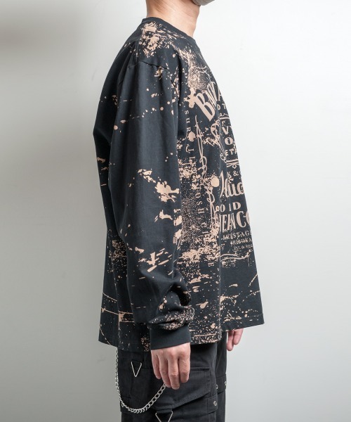 BACKSTAGE PASS（バックステージパス）の「BONZO LS(ボンゾ エルエス)ビッグシルエット クルーネック プリント ロンT（Tシャツ/カットソー・メンズ・ブラック/ダークグレー・FREE）」の12枚目の写真