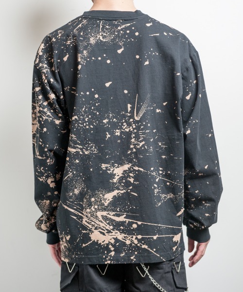 BACKSTAGE PASS（バックステージパス）の「BONZO LS(ボンゾ エルエス)ビッグシルエット クルーネック プリント ロンT（Tシャツ/カットソー・メンズ・ブラック/ダークグレー・FREE）」の3枚目の写真