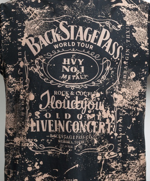 BACKSTAGE PASS（バックステージパス）の「BONZO LS(ボンゾ エルエス)ビッグシルエット クルーネック プリント ロンT（Tシャツ/カットソー・メンズ・ブラック/ダークグレー・FREE）」の4枚目の写真