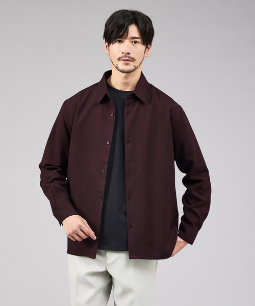 ABAHOUSE GRAY（アバハウスグレイ）の「アムンゼン レギュラーカラー 長袖シャツ（シャツ/ブラウス・メンズ・モカ/ブラック/グレイッシュベージュ/ボルドー・46/50/48）」の4枚目の写真