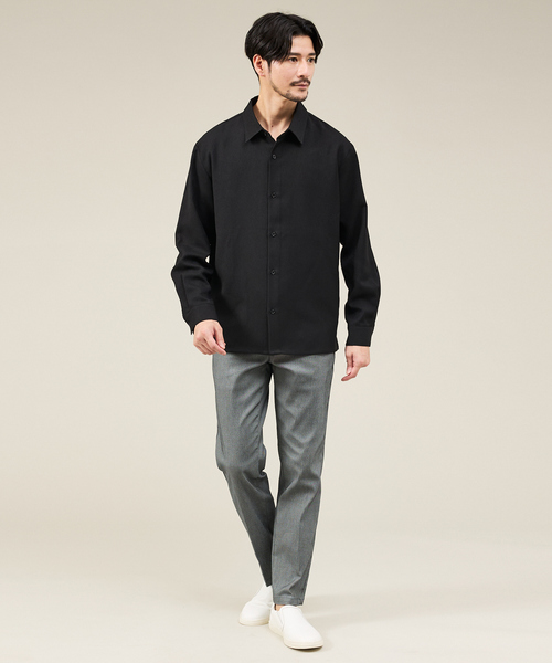 ABAHOUSE GRAY（アバハウスグレイ）の「アムンゼン レギュラーカラー 長袖シャツ（シャツ/ブラウス・メンズ・モカ/ブラック/グレイッシュベージュ/ボルドー・46/50/48）」の5枚目の写真