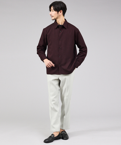 ABAHOUSE GRAY（アバハウスグレイ）の「アムンゼン レギュラーカラー 長袖シャツ（シャツ/ブラウス・メンズ・モカ/ブラック/グレイッシュベージュ/ボルドー・46/50/48）」の21枚目の写真