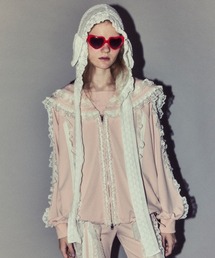 Candy Stripper（キャンディストリッパー）の「FRILL LACY JERSEY ブルゾン（ブルゾン）」