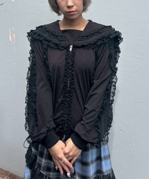 Candy Stripper | FRILL LACY JERSEY ブルゾン(ブルゾン)