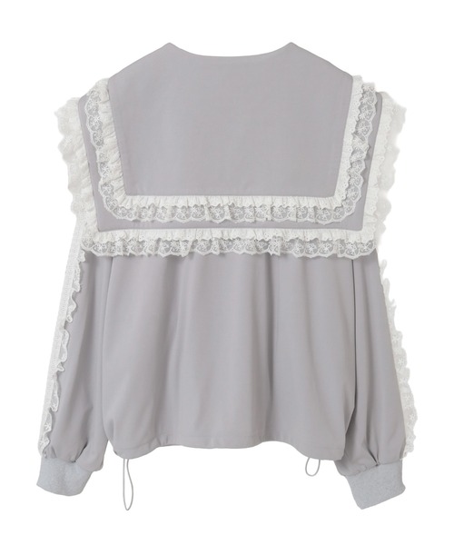 Candy Stripper（キャンディストリッパー）の「FRILL LACY JERSEY ブルゾン（ブルゾン・レディース・ブラック/グレー/ピンク・FREE）」の21枚目の写真