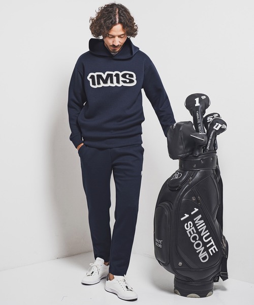 1minute 1second(ワンミニットワンセカンド)の「mpa3958-cardboard hoodie with 1M1S chenille embroidered patch パーカー(1M25F230)(パーカー・メンズ・ネイビー/トップグレー/ブラック・XL/L/M/S)」の14枚目の写真