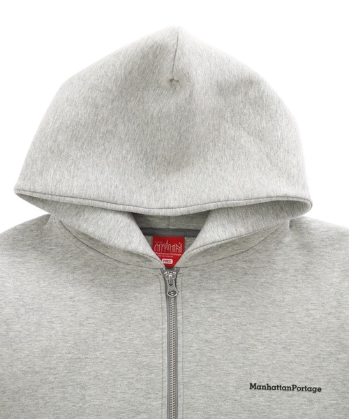 Manhattan Portage（マンハッタンポーテージ）の「Double Knit Hoodie(Women’s)（パーカー・レディース・ヘザーグレー/ブラック・FREE）」の4枚目の写真
