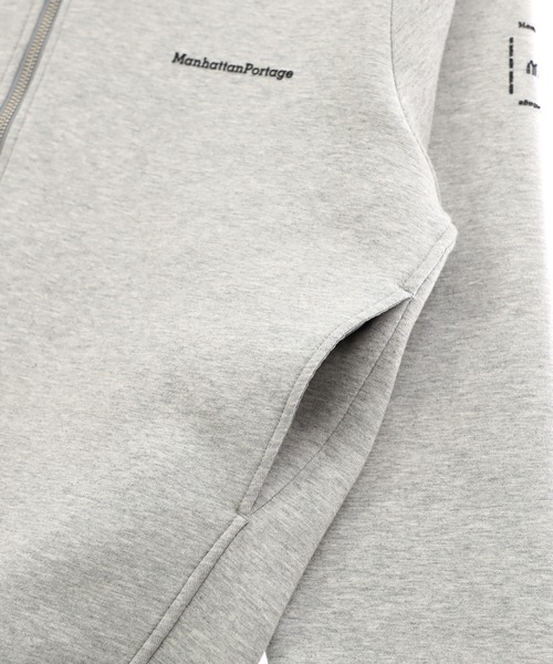 Manhattan Portage（マンハッタンポーテージ）の「Double Knit Hoodie(Women’s)（パーカー・レディース・ヘザーグレー/ブラック・FREE）」の6枚目の写真