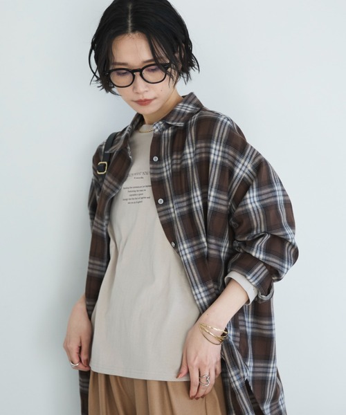 Doux archives（ドゥアルシーヴ）の「チェックシャツ（シャツ/ブラウス