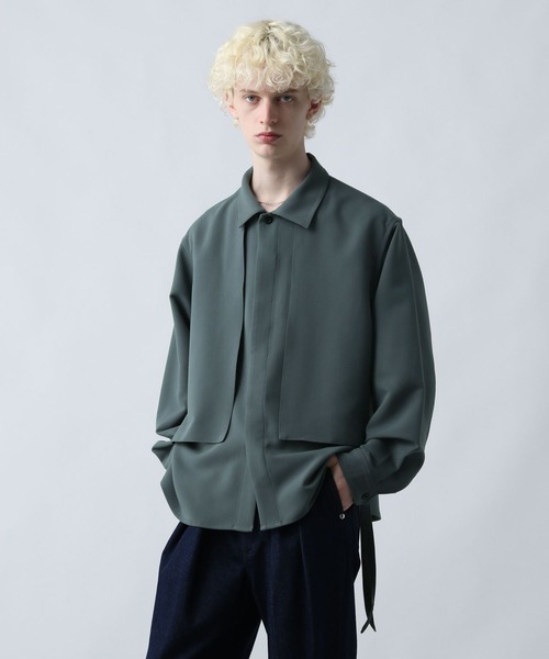 HARE（ハレ）の「【SET UP対応】ダブルウィーブフラシコードシャツ(HARE)（シャツ/ブラウス・メンズ・ブルー/グレー/ブラック・FREE）」の3枚目の写真