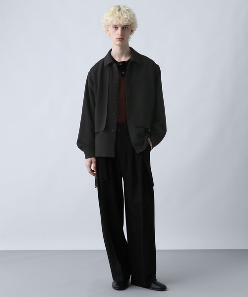 HARE（ハレ）の「【SET UP対応】ダブルウィーブフラシコードシャツ(HARE)（シャツ/ブラウス・メンズ・ブルー/グレー/ブラック・FREE）」の13枚目の写真