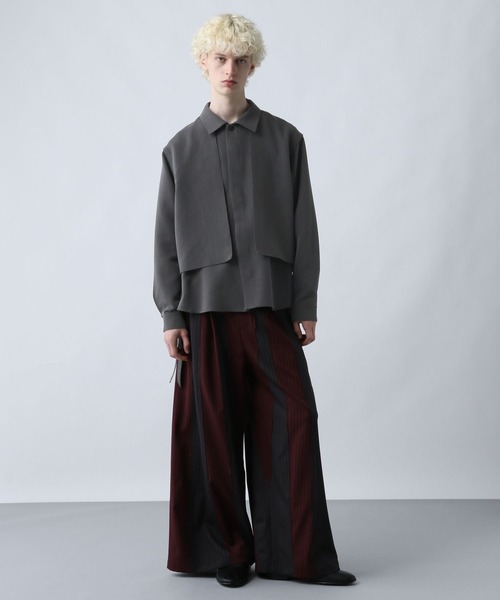 HARE（ハレ）の「【SET UP対応】ダブルウィーブフラシコードシャツ(HARE)（シャツ/ブラウス・メンズ・ブルー/グレー/ブラック・FREE）」の7枚目の写真