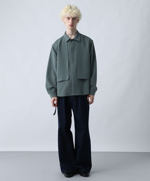 HARE（ハレ）の「【SET UP対応】ダブルウィーブフラシコードシャツ(HARE)（シャツ/ブラウス・メンズ・ブルー/グレー/ブラック・FREE）」の10枚目の写真