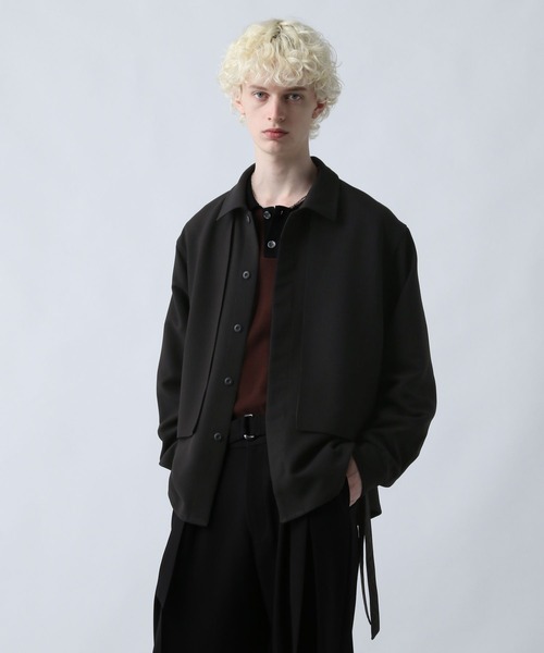 HARE（ハレ）の「【SET UP対応】ダブルウィーブフラシコードシャツ(HARE)（シャツ/ブラウス・メンズ・ブルー/グレー/ブラック・FREE）」の14枚目の写真