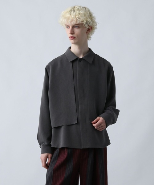 HARE（ハレ）の「【SET UP対応】ダブルウィーブフラシコードシャツ(HARE)（シャツ/ブラウス・メンズ・ブルー/グレー/ブラック・FREE）」の15枚目の写真