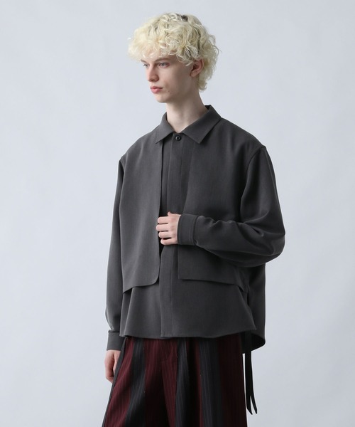 HARE（ハレ）の「【SET UP対応】ダブルウィーブフラシコードシャツ(HARE)（シャツ/ブラウス・メンズ・ブルー/グレー/ブラック・FREE）」の17枚目の写真