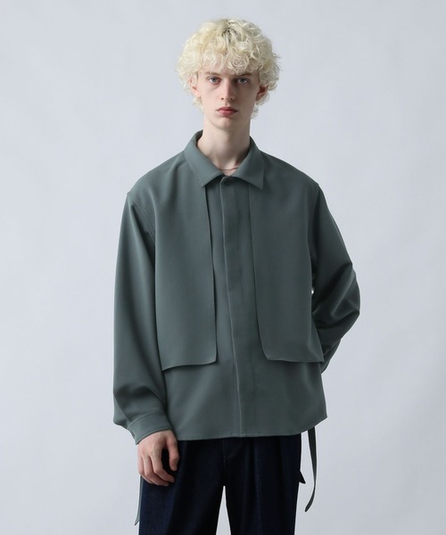 HARE（ハレ）の「【SET UP対応】ダブルウィーブフラシコードシャツ(HARE)（シャツ/ブラウス・メンズ・ブルー/グレー/ブラック・FREE）」の8枚目の写真