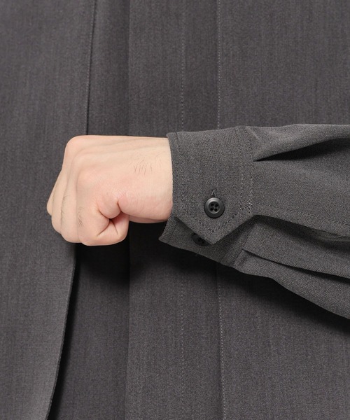 HARE（ハレ）の「【SET UP対応】ダブルウィーブフラシコードシャツ(HARE)（シャツ/ブラウス・メンズ・ブルー/グレー/ブラック・FREE）」の19枚目の写真