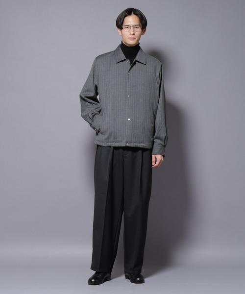 セール】DELEGANTE エアリーサキソニーコーチジャケット（ブルゾン