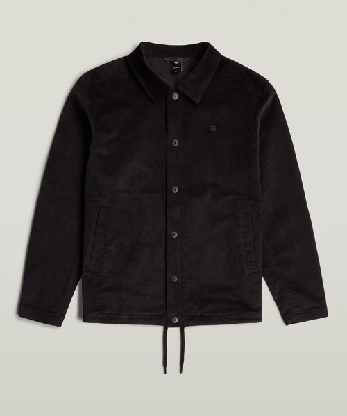 G-STAR（ジースター）の「CORD COACH SWEATER JACKET/コーデュロイコーチジャケット（ブルゾン・メンズ・ダークブラック・X-LARGE/X-SMALL/LARGE/MEDIUM/SMALL）」の8枚目の写真