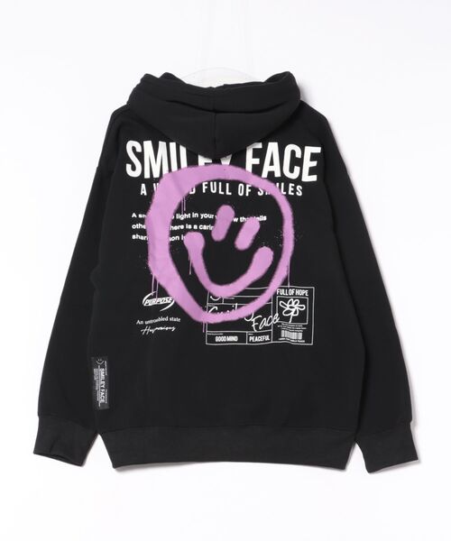 8(eight)(エイト)の「裏起毛スマイルプルパーカー(パーカー・メンズ・ホワイト/ネイビー系/スミクロ/ブラック・LARGE/MEDIUM/X-LARGE)」の6枚目の写真