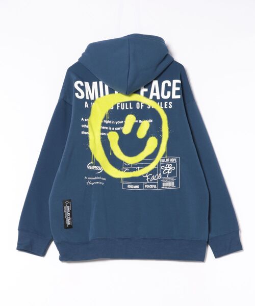 8(eight)(エイト)の「裏起毛スマイルプルパーカー(パーカー・メンズ・ホワイト/ネイビー系/スミクロ/ブラック・LARGE/MEDIUM/X-LARGE)」の8枚目の写真