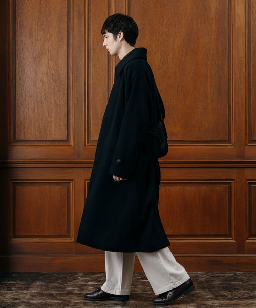 LURAKU（ルラク）の「【LURAKU】Wool soutien collar long Coat