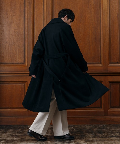 LURAKU（ルラク）の「【LURAKU】Wool soutien collar long Coat