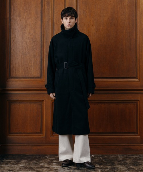 LURAKU（ルラク）の「【LURAKU】Wool soutien collar long Coat