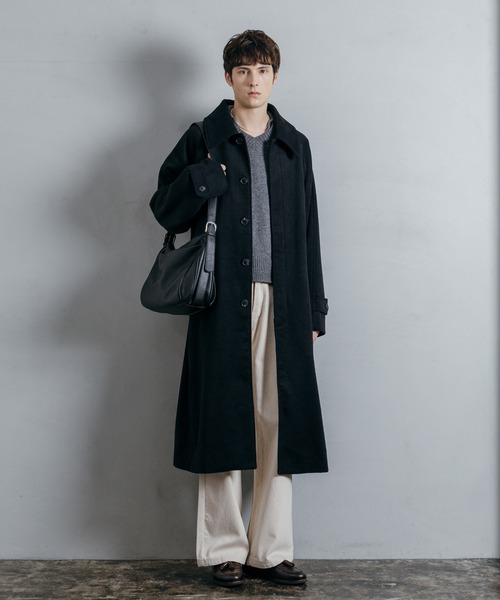 LURAKU（ルラク）の「【LURAKU】Wool soutien collar long Coat