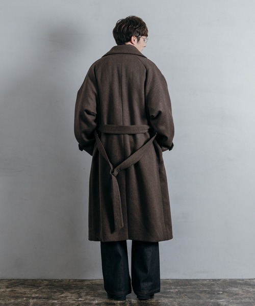 LURAKU（ルラク）の「【LURAKU】Wool soutien collar long Coat