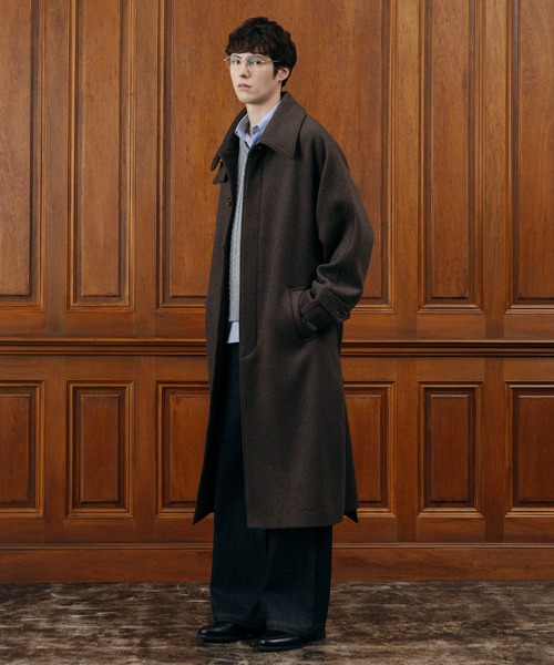 LURAKU（ルラク）の「【LURAKU】Wool soutien collar long Coat