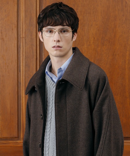 LURAKU（ルラク）の「【LURAKU】Wool soutien collar long Coat