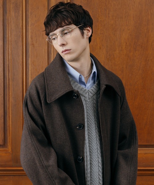 LURAKU ウールステンカラーロングコート LURAKU（ルラク）の「【LURAKU】Wool soutien collar long Coat