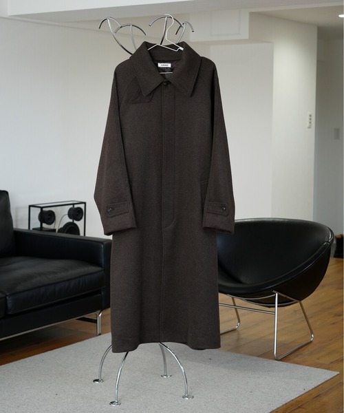 LURAKU（ルラク）の「【LURAKU】Wool soutien collar long Coat