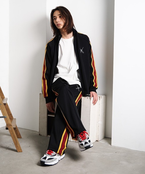 RADIO EVA(ラヂオエヴァ)の「RADIO EVA A294 EVA-02 Track Pants(その他パンツ・メンズ・ブラック・X-LARGE/LARGE/MEDIUM)」の3枚目の写真