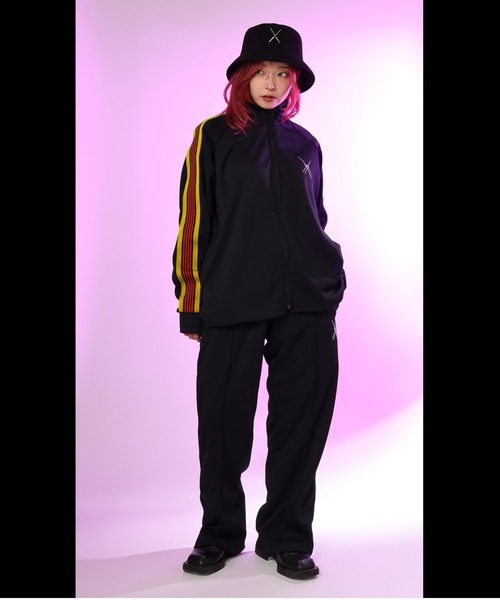 RADIO EVA(ラヂオエヴァ)の「RADIO EVA A294 EVA-02 Track Pants(その他パンツ・メンズ・ブラック・X-LARGE/LARGE/MEDIUM)」の4枚目の写真