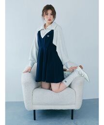 FURFUR | ハーフジップスウェットミニワンピース(ワンピース)