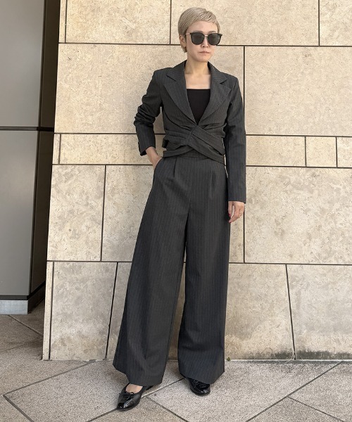 セール】ピンストライプジャケット（その他アウター）｜JENNE