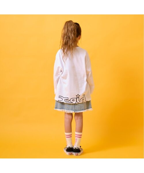 X-girl Stages（エックスガールステージス）の「【DISNEY】ミッキー&フレンズ/長袖Tシャツ（Tシャツ/カットソー・キッズ・ブラック/ホワイト・110cm/120cm/130cm/140cm/90cm/100cm）」の5枚目の写真