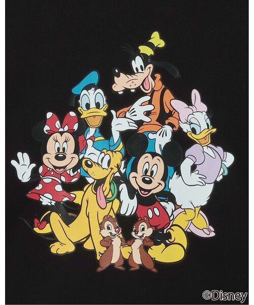 X-girl Stages（エックスガールステージス）の「【DISNEY】ミッキー&フレンズ/長袖Tシャツ（Tシャツ/カットソー・キッズ・ブラック/ホワイト・110cm/120cm/130cm/140cm/90cm/100cm）」の11枚目の写真