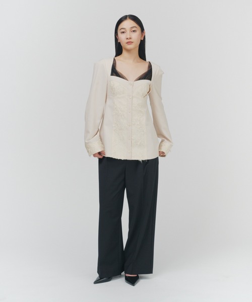 THINGS THAT MATTER(シングス ザット マター)の「PRE-SENT BUSTIER SHIRTS / プレゼント ビスチェ シャツ(シャツ/ブラウス・レディース・アイボリー・FREE)」の16枚目の写真