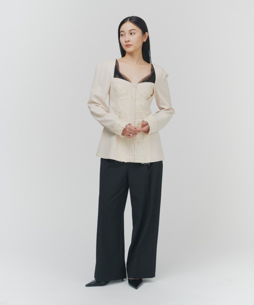 THINGS THAT MATTER(シングス ザット マター)の「PRE-SENT BUSTIER SHIRTS / プレゼント ビスチェ シャツ(シャツ/ブラウス・レディース・アイボリー・FREE)」の17枚目の写真