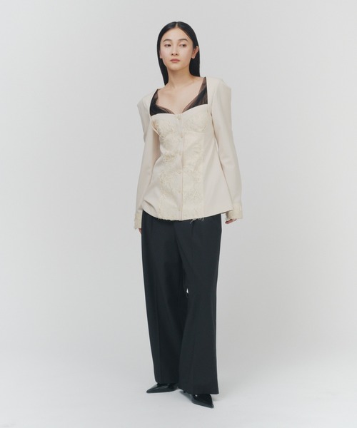THINGS THAT MATTER(シングス ザット マター)の「PRE-SENT BUSTIER SHIRTS / プレゼント ビスチェ シャツ(シャツ/ブラウス・レディース・アイボリー・FREE)」の18枚目の写真