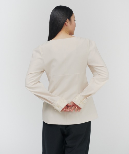 THINGS THAT MATTER(シングス ザット マター)の「PRE-SENT BUSTIER SHIRTS / プレゼント ビスチェ シャツ(シャツ/ブラウス・レディース・アイボリー・FREE)」の14枚目の写真