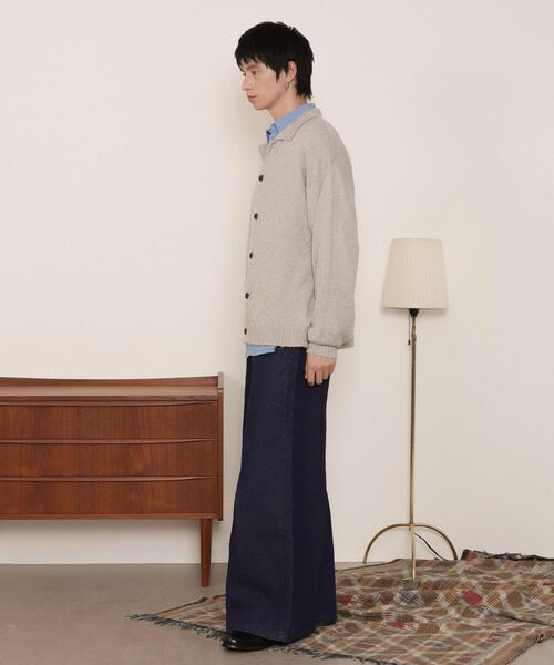 LUCY（ルーシー）の「LUCY/【25年秋冬新作】ブークレボタンカーディガン（カーディガン/ボレロ・メンズ・ライトグレー/ブラウン/ブラック・MEDIUM/LARGE）」の17枚目の写真