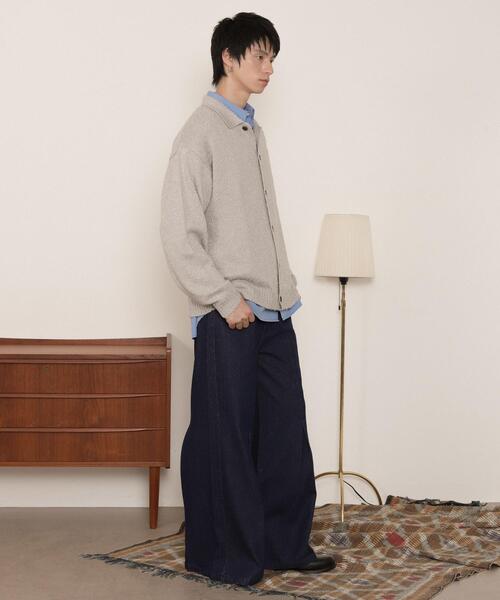 LUCY（ルーシー）の「LUCY/【25年秋冬新作】ブークレボタンカーディガン（カーディガン/ボレロ・メンズ・ライトグレー/ブラウン/ブラック・MEDIUM/LARGE）」の18枚目の写真